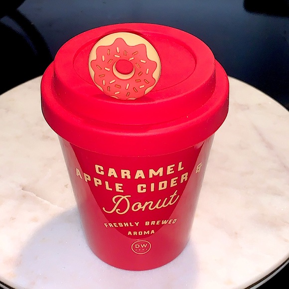 DW HOME CANDLE CARMEL APPLE CIDAR & DONUT RICHLY SCENTED NEW FRESHLY BREWED - Picture 4 of 5